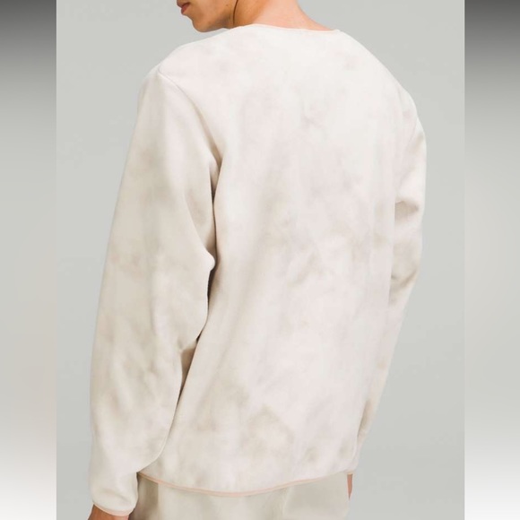 Lululemon Lab Fleece Crew Pullover size XL in light ivory cafe au lait - Picture 2 of 6